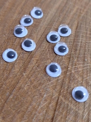 Samolepicí oči Ø6 mm 10 ks