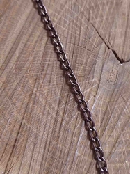Řetízek v metráži šíře 3 mm barva staromosaz