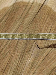 Pruženka brokátová šíře 10 mm s lurexem barva zlatá