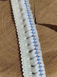Třásně šíře 21 mm barva smetanová