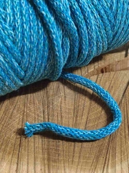 Šňůra / příze s duší Ø5 mm barva tyrkys