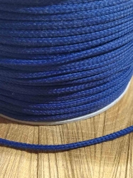 Oděvní šňůra PES Ø4 mm barva modrá tmavá