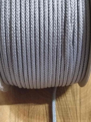 Oděvní šňůra PES Ø4 mm barva šedá světlá