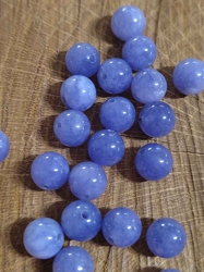 Minerální korálky Křemen se Sodalitem Ø8 mm