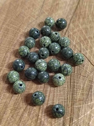 Minerální korálky Serpentin ruský zelený Ø6 mm
