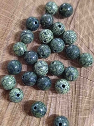 Minerální korálky Serpentin ruský zelený Ø6 mm