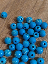 Modrý oceánový jaspis syntetický minerál Ø6 mm