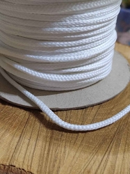 Oděvní šňůra PES Ø4 mm barva bílá