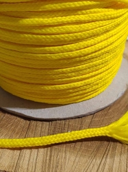 Oděvní šňůra PES Ø4 mm barva žlutá