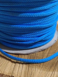 Oděvní šňůra PES Ø4 mm barva modrá světlá