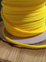 Oděvní šňůra PES Ø4 mm barva žlutá neon