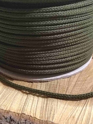 Oděvní šňůra PES Ø4 mm barva khaki