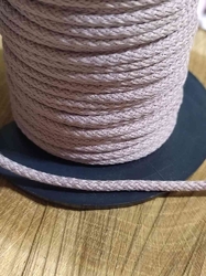 Oděvní šňůra PES Ø4 mm barva hnědo růžová