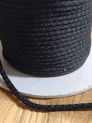 Oděvní šňůra PES Ø4 mm barva černá