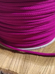 Oděvní šňůra PES Ø4 mm barva fuchsiová
