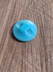 Knoflík s krčkem barva zelená tyrkys zlatá