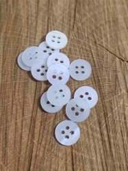 Košilový knoflík 10 ks barva bílá