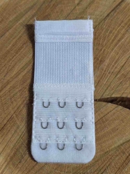 Prodloužení obvodu podprsenky šíře 40 mm trojřadé barva bílá