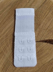 Prodloužení obvodu podprsenky šíře 30 mm dvouřadé barva bílá