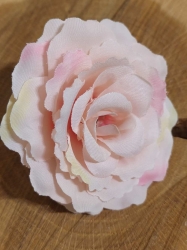 Umělý květ růže Ø8 cm barva růžová světlá