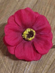 Umělý květ čajová růže Ø50 mm barva bordó 