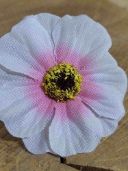 Umělý květ čajová růže Ø50 mm barva růžová světlá