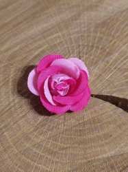 Umělý květ růže Ø3,5 cm barva růžová