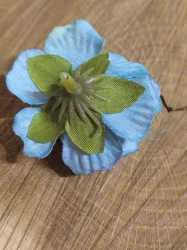 Umělý květ Ø50 mm barva modrá 