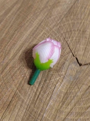 Umělý květ růže Ø2 cm barva lososová světlá