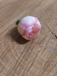 Umělý květ růže Ø2 cm barva lososová světlá