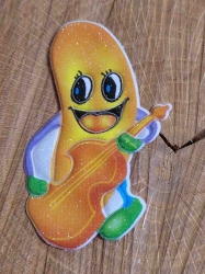 Nažehlovačka třpytivé ovoce banán