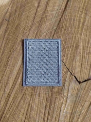 Nažehlovací záplaty 30x40 mm barva šedá