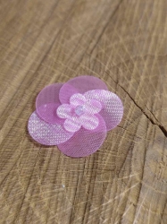 Monofilový květ s korálkem Ø25 mm barva růžová