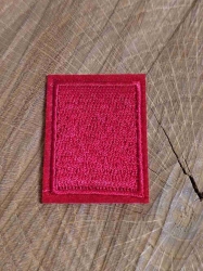 Nažehlovací záplaty 30x40 mm barva červená