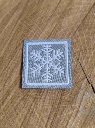 Nažehlovačka vločka barva šedá