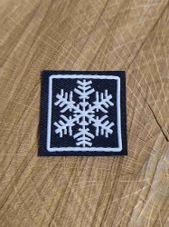 Nažehlovačka vločka barva černá