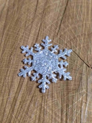 Nažehlovačka vločka s glitry 