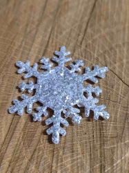 Nažehlovačka vločka s glitry 