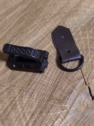 Kožichová spona 10x50 mm barva hnědá