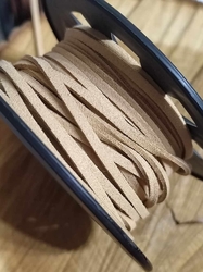 Řemínek imitace kůže šíře 3 mm barva béžová 