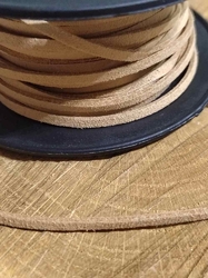 Řemínek imitace kůže šíře 3 mm barva béžová 