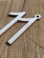 Dřevěná narozeninová čísla se závěsem číslo 11