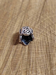 Kaplík 12x12 mm barva platina