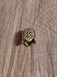 Kaplík 12x12 mm barva zlatá tmavá