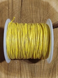 Šňůra bavlněná Ø1 mm voskovaná barva žlutá