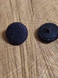 Knoflík potažený průměr 17 mm barva černá