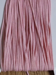 Kreativní šnůrka šíře 1mm voskovaná barva růžová světlá