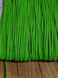 Kreativní šnůrka šíře 1mm voskovaná barva zelená