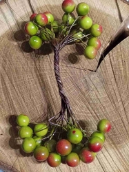 Umělé bobule k aranžování Ø11 mm 20 ks trs
