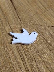 Dřevěná dekorace holubička bílá č.2